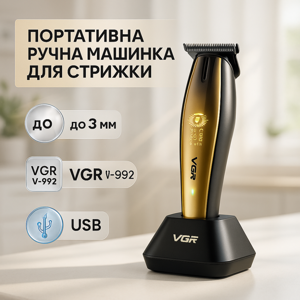 Универсальный тример для стрижки и бритья, Триммер для стрижки волос с хорошей автономностью JX-43 Львов - изображение 17