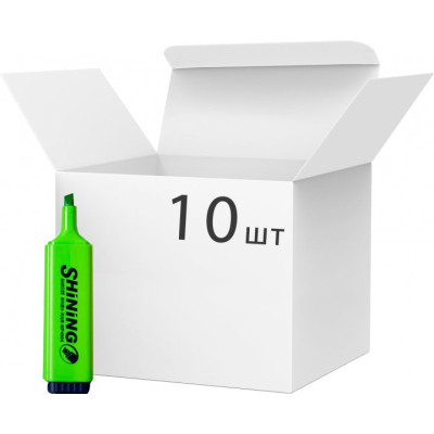 Маркер Baoke текстовый, 2-4 мм Shining зеленый, 10 шт (MARK-TXT-BAO4904G-10) Винница - изображение 1