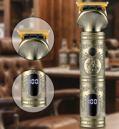 Тример для стрижки VGR V-962: метал, ножі з нержавійки, 6000 об/хв, 1200 мА·год, 200 хв, LED, USB, 4 насадки Одеса