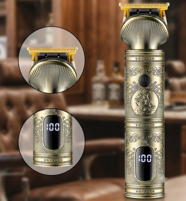 Тример для стрижки VGR V-962: метал, ножі з нержавійки, 6000 об/хв, 1200 мА·год, 200 хв, LED, USB, 4 насадки Одеса - фото 5