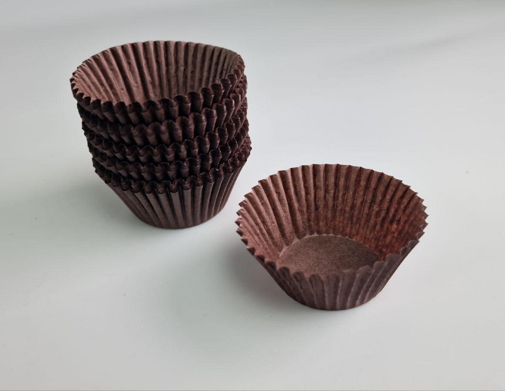 Тартолітка для кексів 5А кругла коричнева D40 H27,5 (100 шт.) (1 уп.) Харків - фото 1