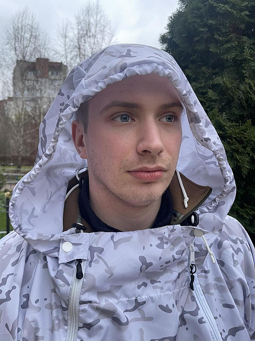 Тактический маскировочный костюм (плащевка 100% полиэстер) Белый мультикам Винница - изображение 7