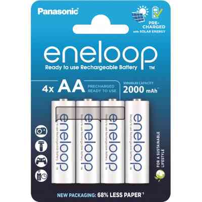 Аккумулятор Panasonic AA Eneloop 2000mAh NI-MH * 4 (BK-3MCDE/4CP) Винница
