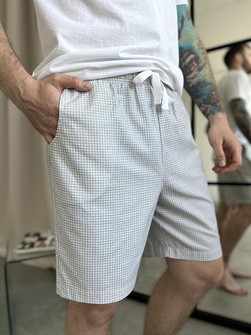 Шорти DUO унісекс, клітинка грейдж Київ - фото 2