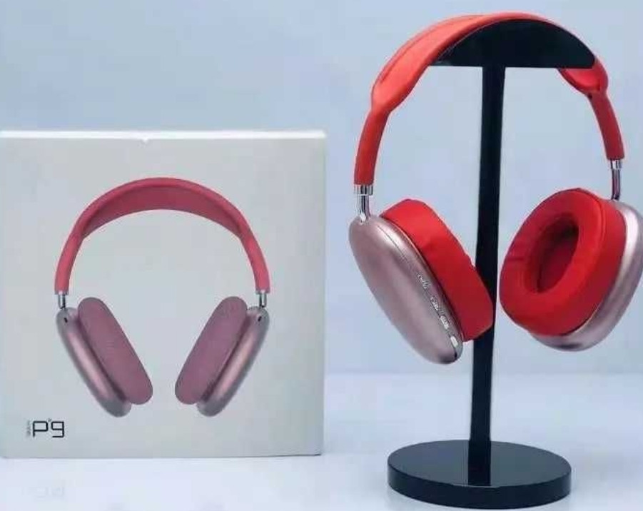 Бездротові Bluetooth-навушники Air Max P9 STEREO Червоні. Київ - фото 7