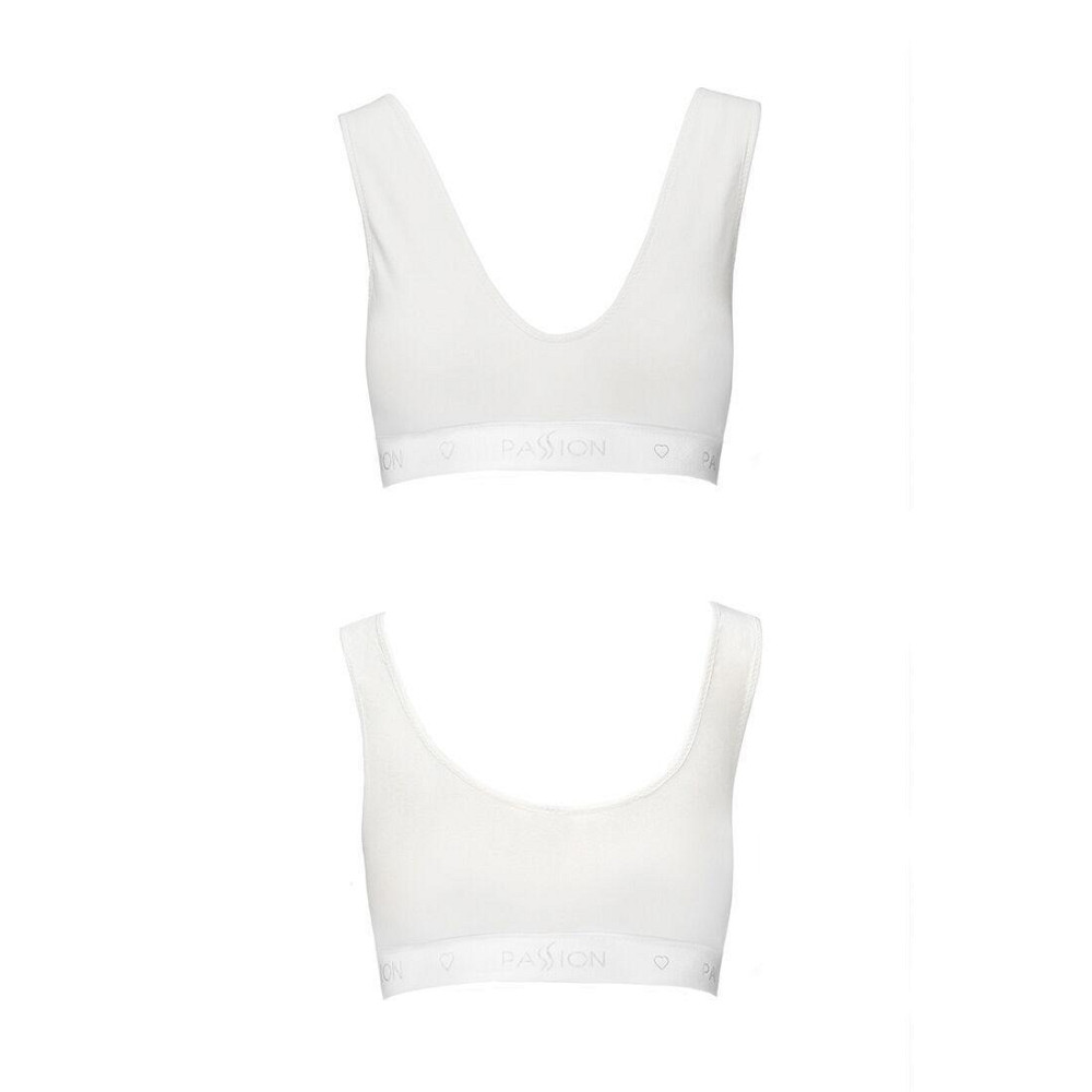 Спортивний топ з еластичної бавовни Passion PS005 TOP M, white Sex Aura Київ - фото 5