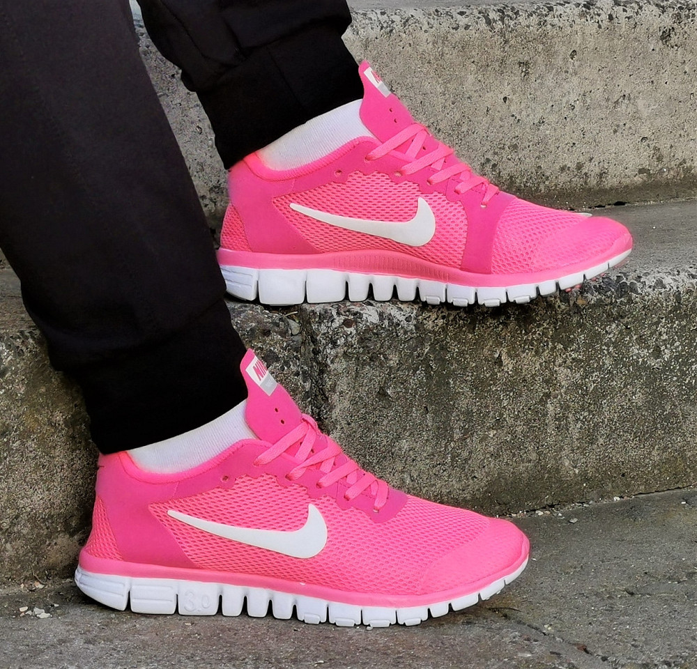 Кросівки Nike Free 3.0 Сіточка Жіночі Найк Літні Рожеві Мокасини (розміри: 38,39,40) Дніпро - фото 1