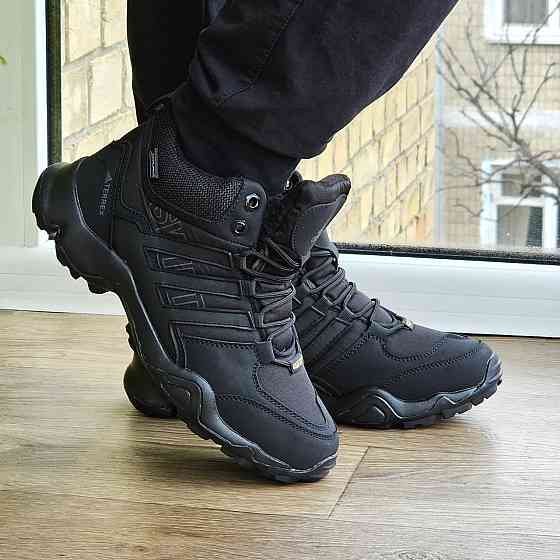 Зимові Кросівки Adidas Terrex Swift з Хутром Чорні Чоловічі Адідас Гортекс (розміри: 42,43,44,45) - 00-5 Дніпро