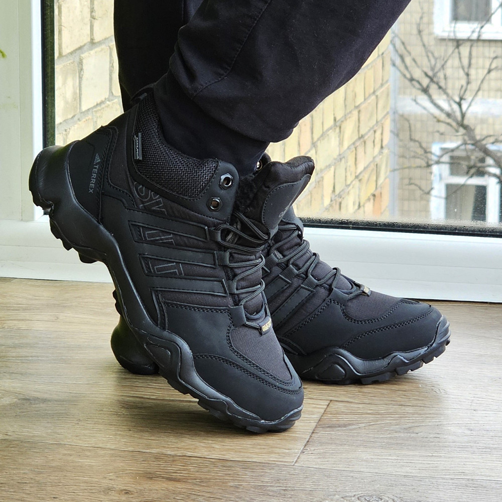 Зимові Кросівки Adidas Terrex Swift з Хутром Чорні Чоловічі Адідас Гортекс (розміри: 42,43,44,45) - 00-5 Дніпро - фото 5