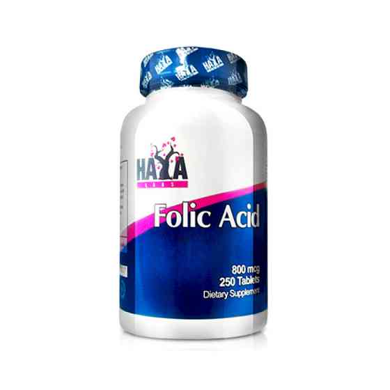 Фолієва кислота Haya Labs Folic Acid 800mcg 250 tabl Луцьк