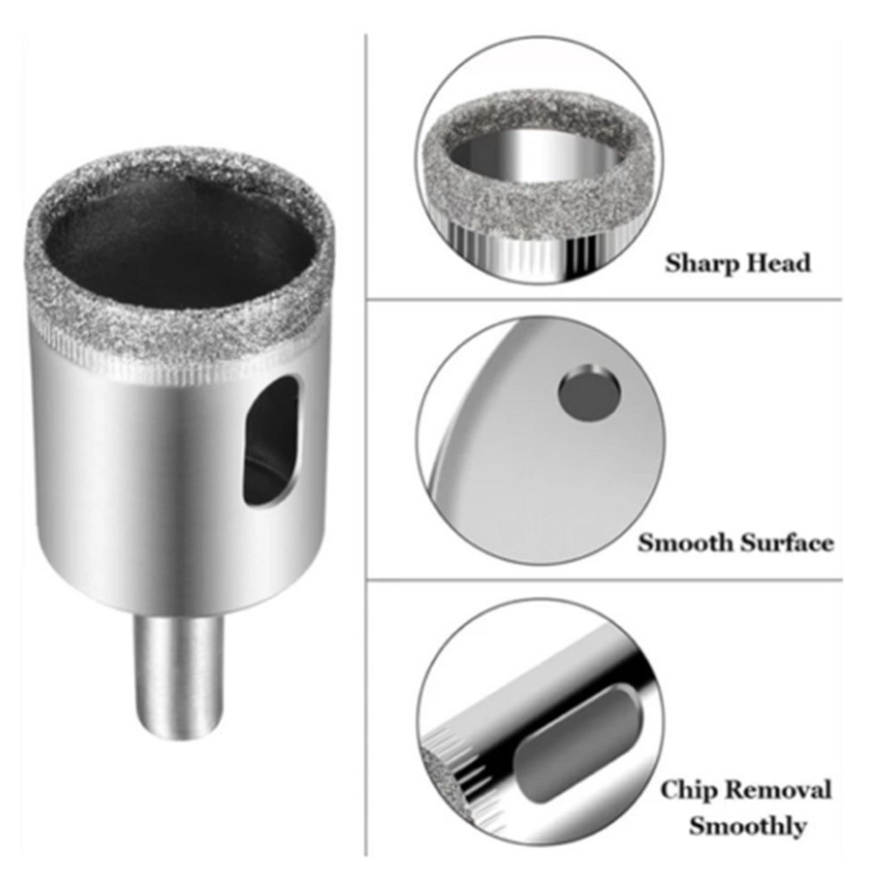 Алмазні коронки, коронки для плитки, коронки для розеток, коронки по керамограніту, коронки для плитки набір 15 штук (807331351) Київ - фото 3