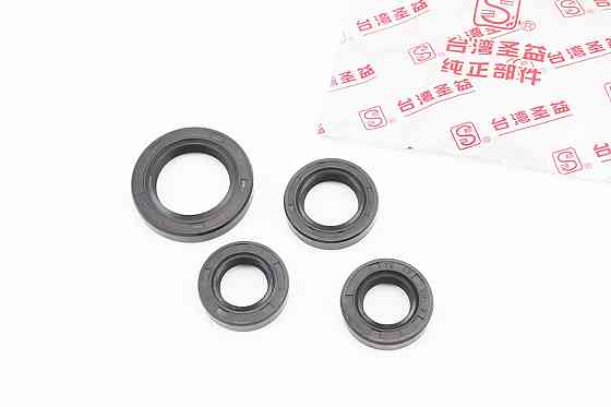 Сальники к-кт 4шт (16,4/17x30x7; 17x30x7; 20x32x7; 27x42x7) двигуна Київ