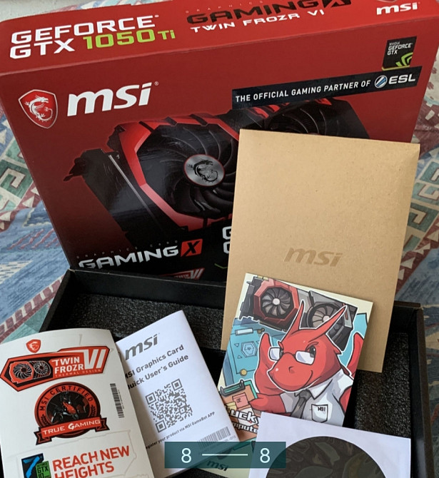 Відеокарта MSI GeForce GTX1050Ti GAMING X 4GB GDDR5 Киев - изображение 2