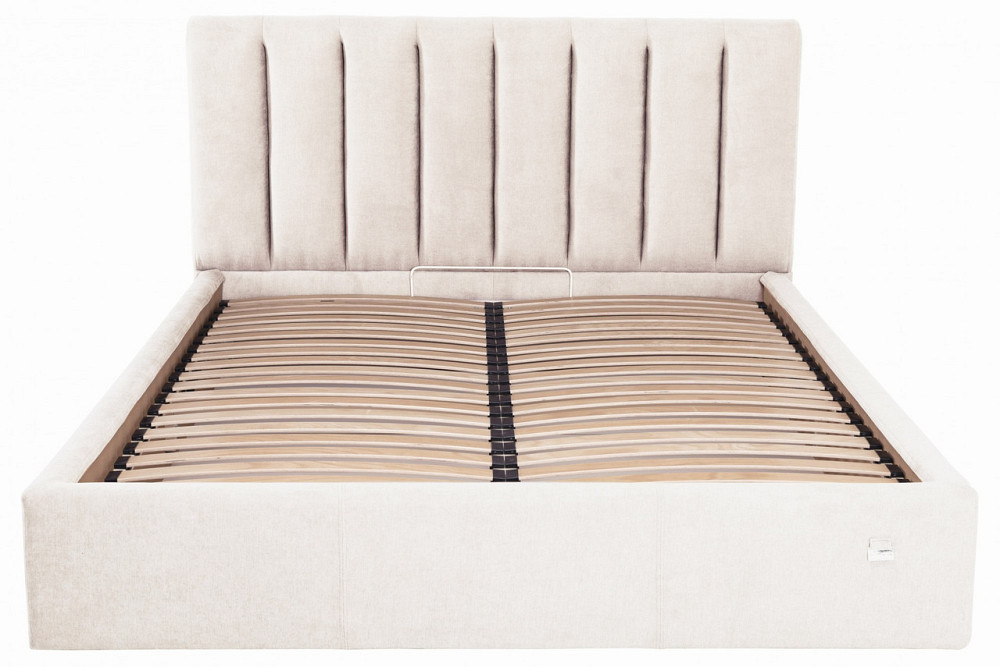 Ліжко Sanam Comfort 120 х 200 см Місті Milk З підйомним механізмом та нішою для білизни Бежевий Дніпро - фото 18