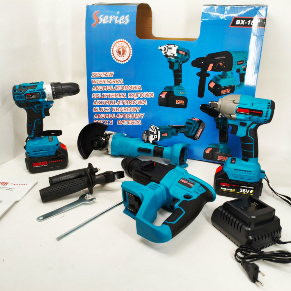 Набір гайковерт шуруповерт перфоратор 48 В Boxer BX-187G набір акумуляторного інструменту ZO-49 Львів - фото 7
