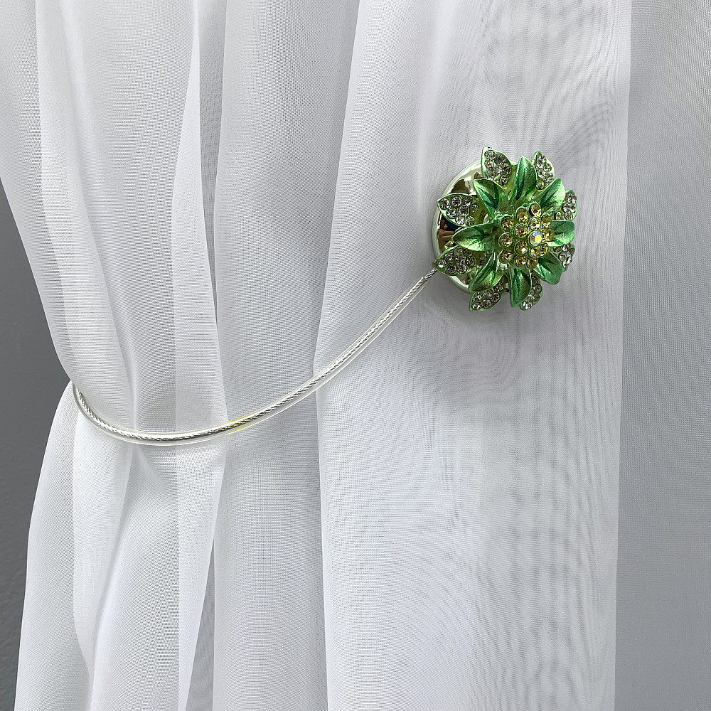 Магніти для штор та гардин "Flowers" набір 2 шт М'ятний (81-194) Київ - фото 3