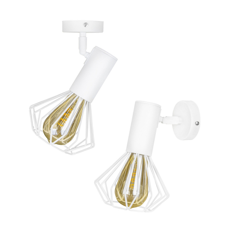 Светильник с поворотним плафоном Е27 Diadem NL 22151-1W белый Киев - изображение 1