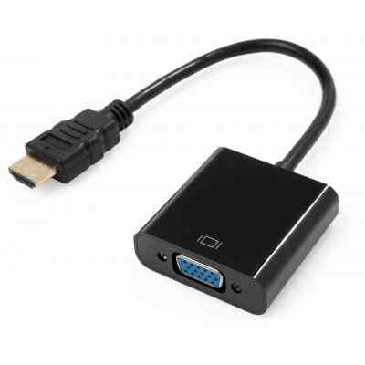 Перехідник HDMI M to VGA F 0.15m 1080p black Vinga (VCPAHDMIM2VGAFBK) Вінниця