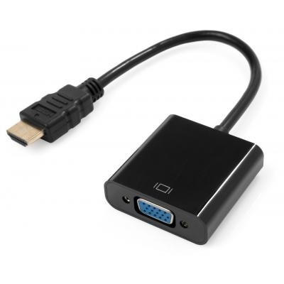 Перехідник HDMI M to VGA F 0.15m 1080p black Vinga (VCPAHDMIM2VGAFBK) Вінниця - фото 1