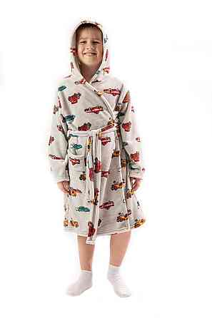 Халат дитячий для хлопчика, теплий, велсофт, топ Крохатушка одяг Київ