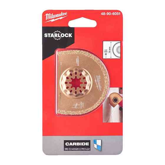 Полотно BiM STARLOCK MILWAUKEE TCG для б/функціонального інструмента, 75 х 2,2мм (видалення затирки) Одеса