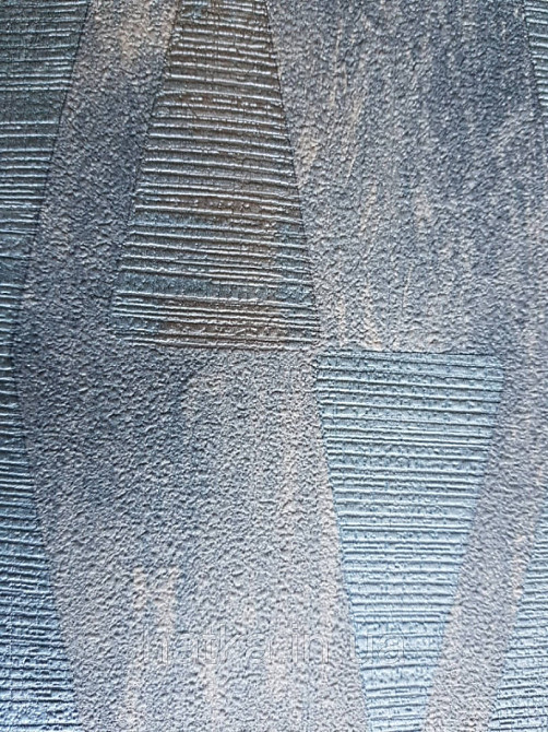 Обои Marburg Tango 58854 лофт геометрия бирюзовые фигуры на черно сером фоне 10.05х0.70 м. Киев - изображение 2