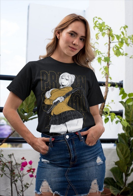 Футболка для хлопчика з аніме принтом Схіракі Меіко Аніме Аппарел оверсайз (зріст від 165 до 180) Чорний AnimeJ0252m Дніпро - фото 2