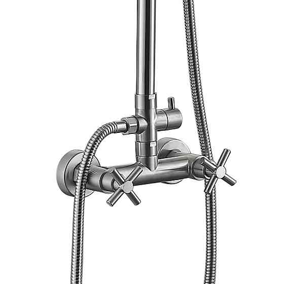 Душова система для кабіни Lidz Wind 1363 двовентильний на два споживачі LDWIN1363NKS43389 Nickel Київ