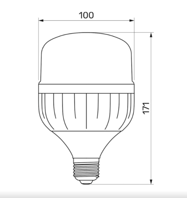 Лампа A100 30W E27 6500К 175-264 V LED Titanum Житомир - изображение 4