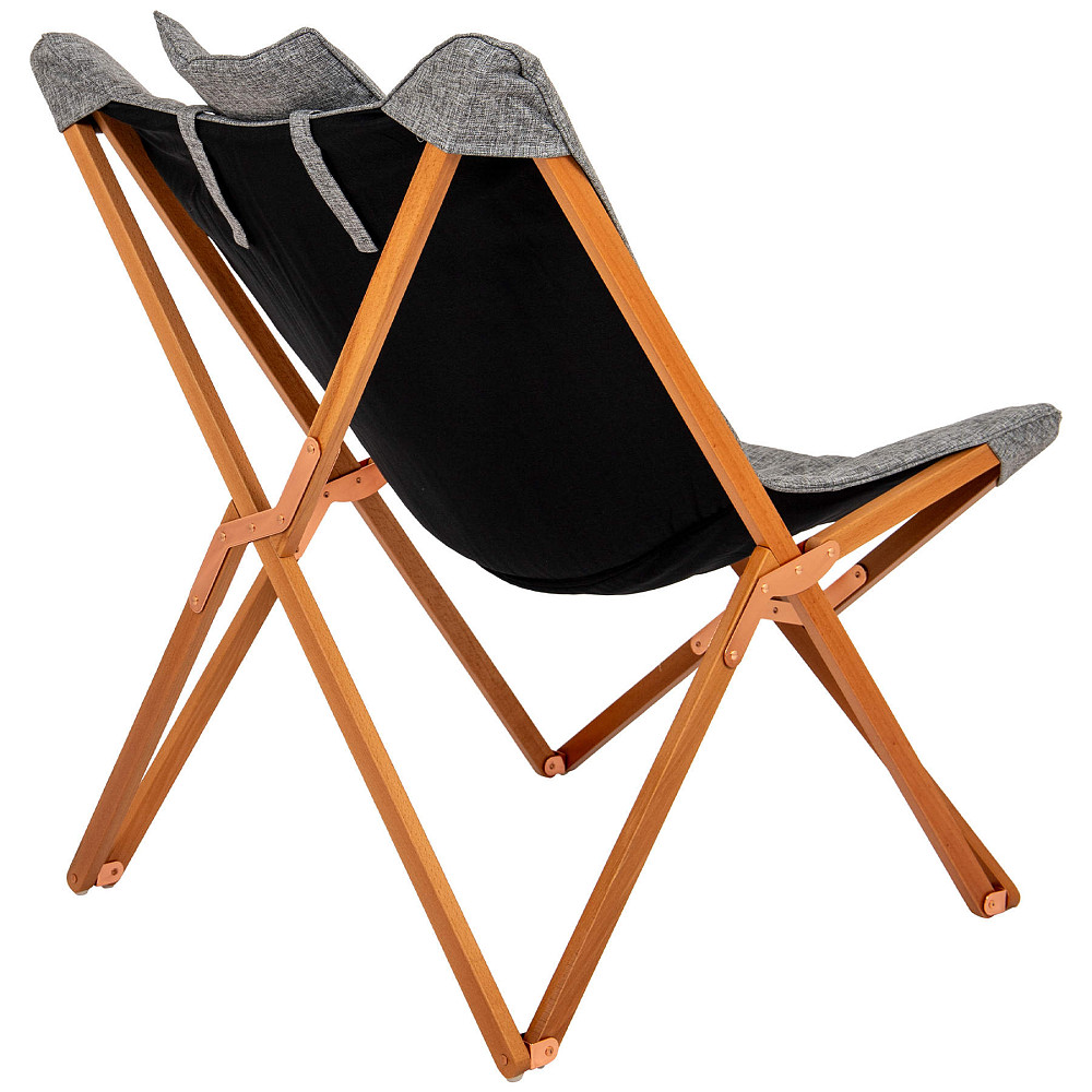 Кресло раскладное Bo-Camp Bloomsbury L Grey (1200370) Вінниця - фото 7