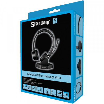 Наушники Sandberg Wireless Office Headset Pro+ Bluetooth Black (126-18) Винница - изображение 5