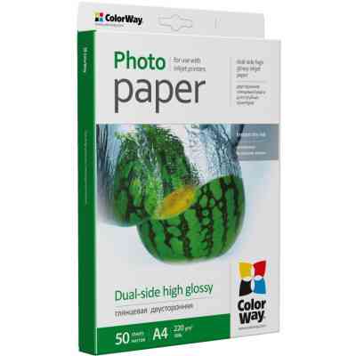 Фотопапір ColorWay A4 220г Glossy 50ст. (PGD220050A4) Вінниця