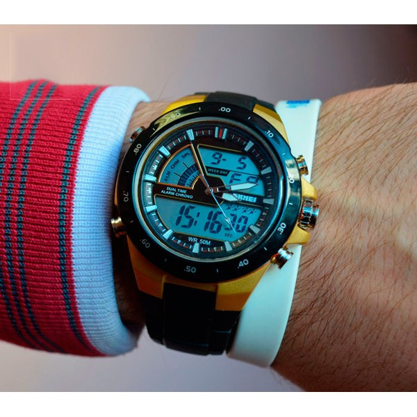 Спортивний годинник Skmei 1016 gold Київ - фото 3