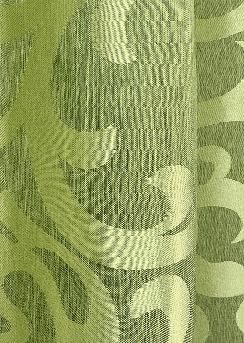Комплект готових штор VR-Textil Жакард Вензель № 297ш Салатовий 100х270 см 2 шт (31-001) Київ - фото 8