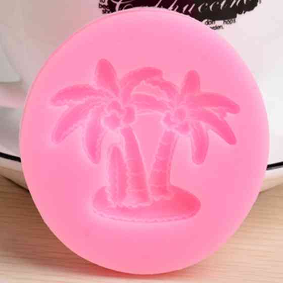 Молд силиконовый Пальмы 68 мм розовый Киев