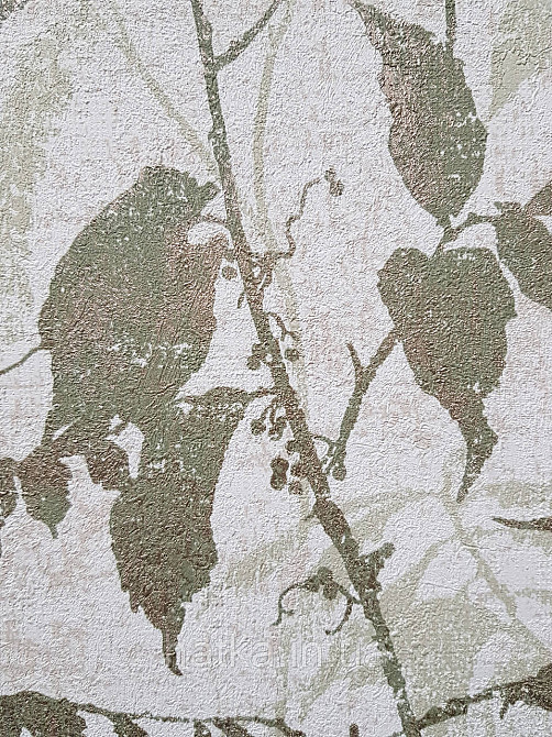 Шпалери вінілові на флізеліні AS creation Metropolitan stories By Time 0,53х10 листя гілки золотисті зелені Київ - фото 3