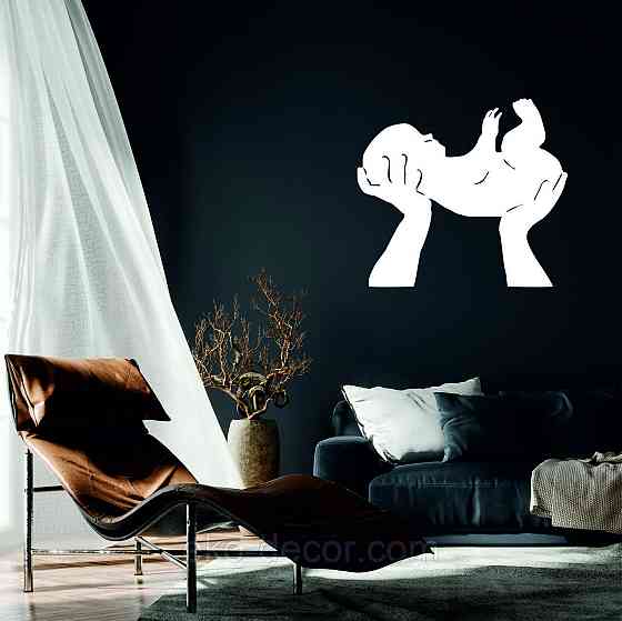 Декоративное настенное Панно «Дитя», Декор на стену 70*62 см, Белый Киев