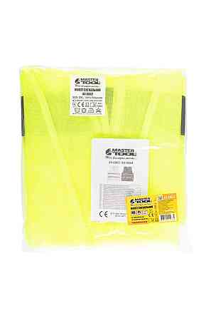 MASTERTOOL Жилет безпеки світловідбиваючий MASTERTOOL II-EN ISO 13688 EN ISO 20471 XXL лимонний Коломия
