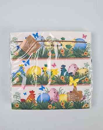 Салфетки бумажнае пасхальнае (ЗЗхЗЗ, 18шт)