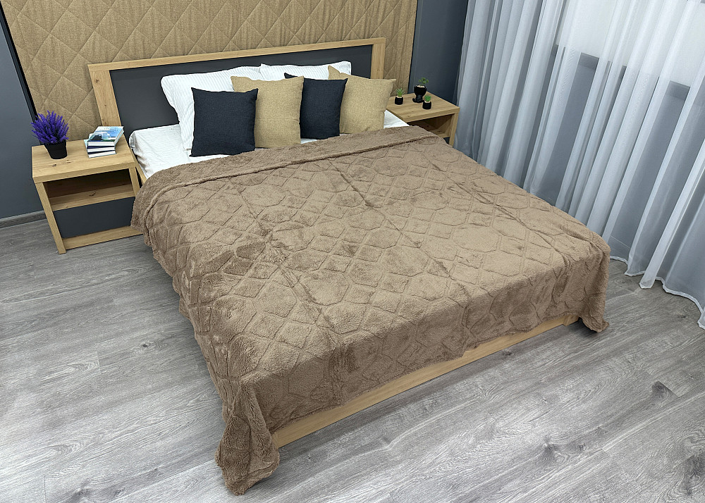 Плед-покрывало Ромб 200х230 см (+-5см) Капучино (87-255) Киев - изображение 5