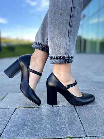Nivelle Туфлі жіночі NIVELLE чорні натуральна шкіра каблук 8 см (1765/8029-8052) Коломыя