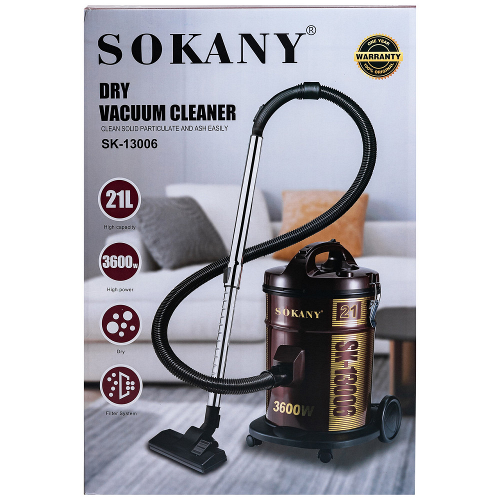 Пилосос SOKANY SK-13006 професійний з мішком 21 л Коломыя - изображение 10