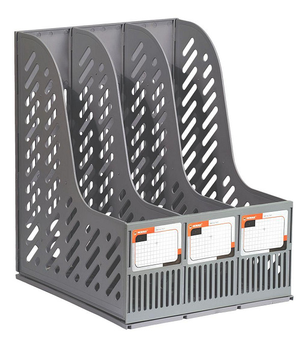 Лоток вертикальний 3в1 "Norma" 7021-08N cірий, шт Київ - фото 1