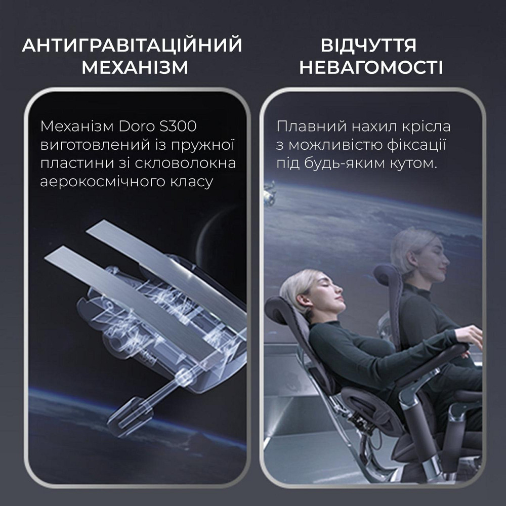 Крісло офісне Sihoo Doro S300 Mesh Light Grey (S300-M202) ( 23741 ) Харків - фото 17