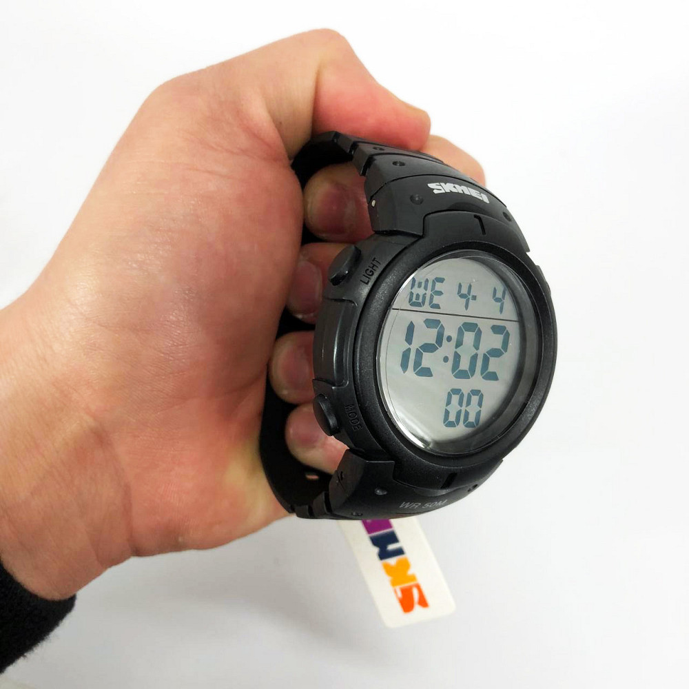 Водонепроницаемые наручные часы для мужчин SKMEI 1068BK, Спортивные часы мужские водонепроницаемы OR-54 Львов - изображение 7