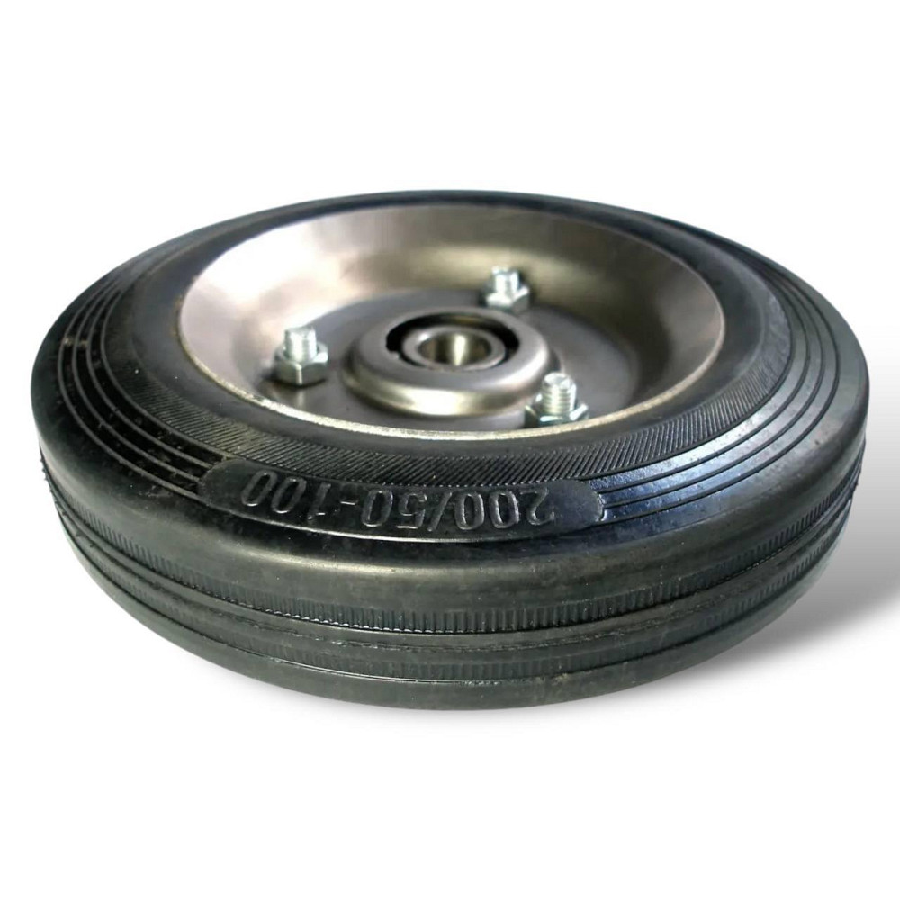 Колесо для візка діаметр 200 мм внутрішній діаметр 25 мм - 2 підшипники, метал Харків - фото 4