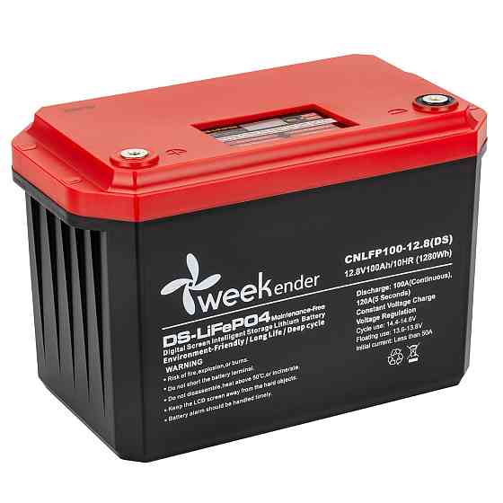 Літій ферумний акумулятор з дисплеєм Weekender IP66 100-12.8(DS) Київ