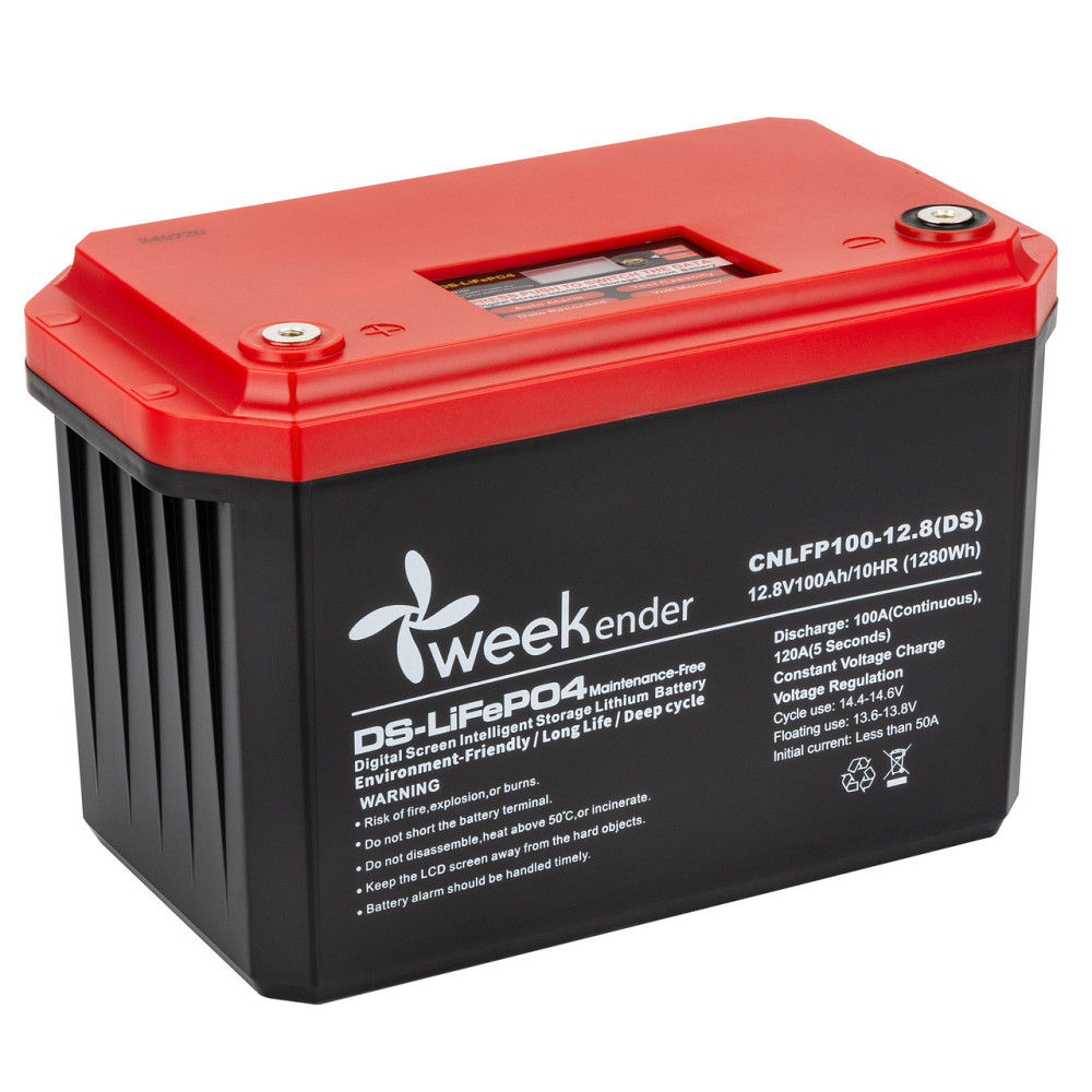 Літій ферумний акумулятор з дисплеєм Weekender IP66 100-12.8(DS) Київ - фото 1