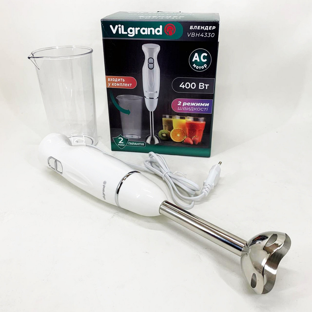 Блендер для дитячого пюре ViLgrand VBH4330 400 Вт, Блендер для приготування коктейлів і смузі RE-20 Київ - фото 6