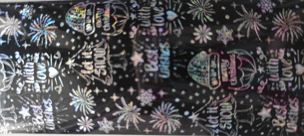 Фольга для нігтів 1 метр Нового року Київ - фото 1